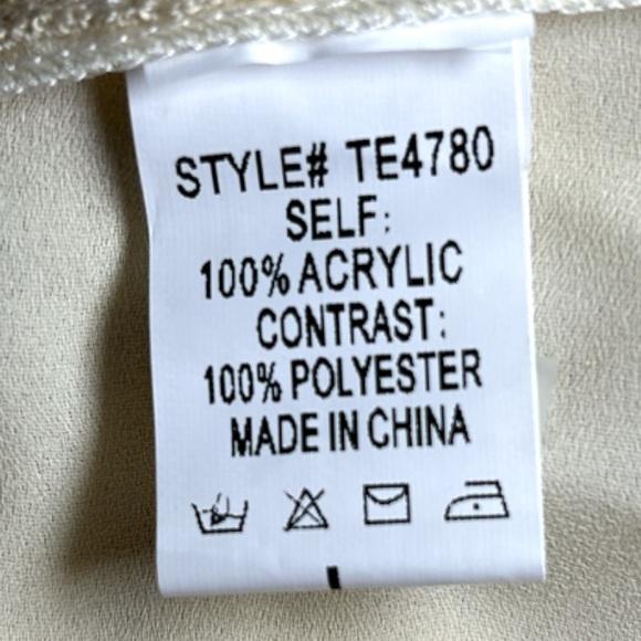 $129 Anthropologie Smooth Back Top Large 10 12 Ivory Blouse Shirt UNIQUE NWT - Picture 10 of 12